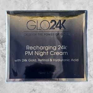 Glo24K Recharging Night Cream.